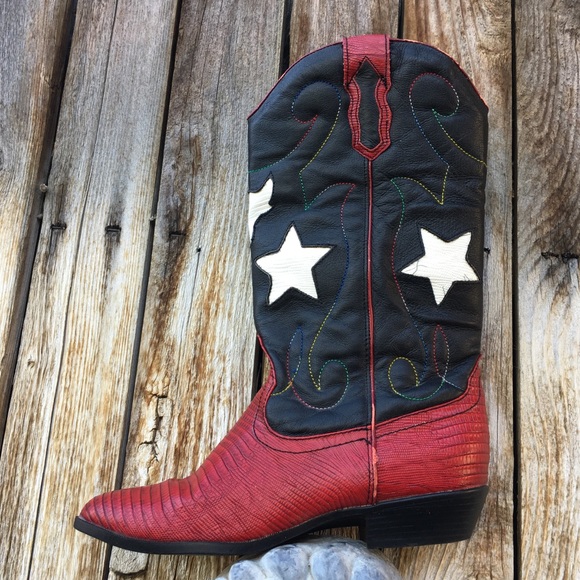 Leather Collection Cowboy Star Boot 